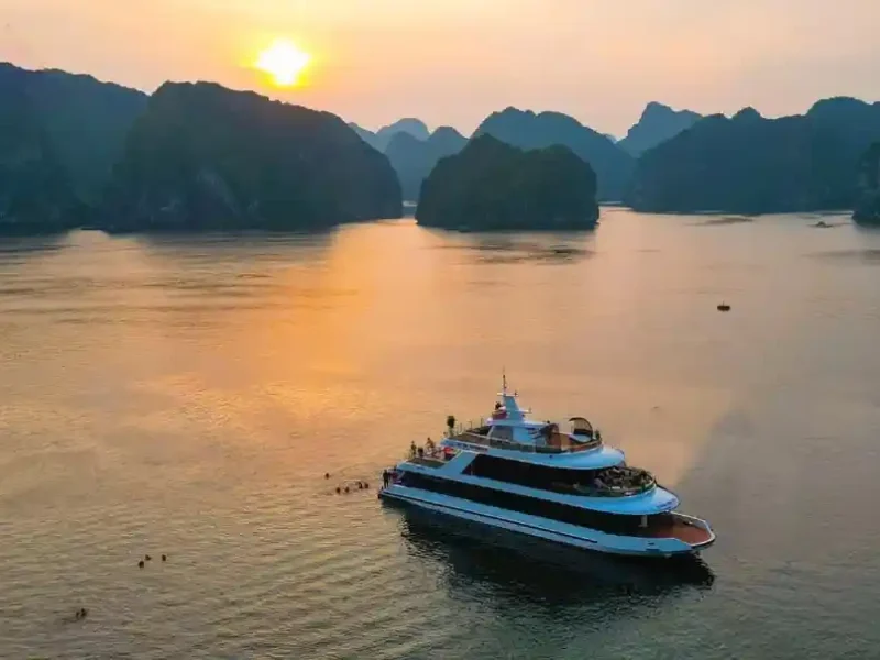 Experience the Sunset on Lan Ha Bay Aboard the Dcharme Luxury Cruise